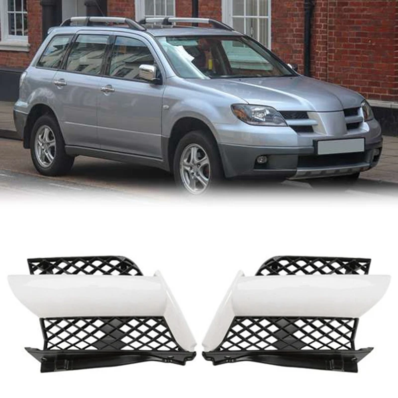 

2 шт., решетки для переднего бампера автомобиля Mitsubishi Outlander 2003-2006