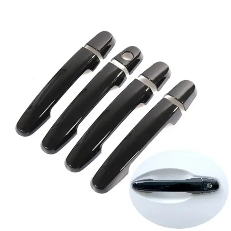 

For Toyota Daihatsu Terios / Bego J200 / F700 Perodua Nautica Eco Wild 2006- 2016 Gloss Black Chrome Car Door Handle Cover Trim