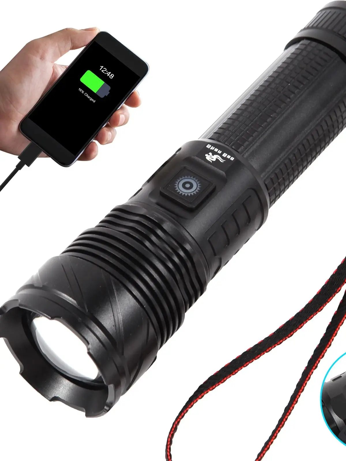Shan Bao Multifunctional LED Flashlight, USB Rechargeable, Outdoor Portable LED Light