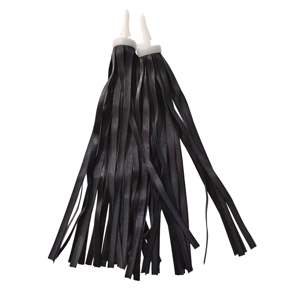 Juego al aire libre, serpentinas de bicicleta negras para niños, serpentinas de manillar de bicicleta para niños, manillares, accesorios de bicicleta para niños