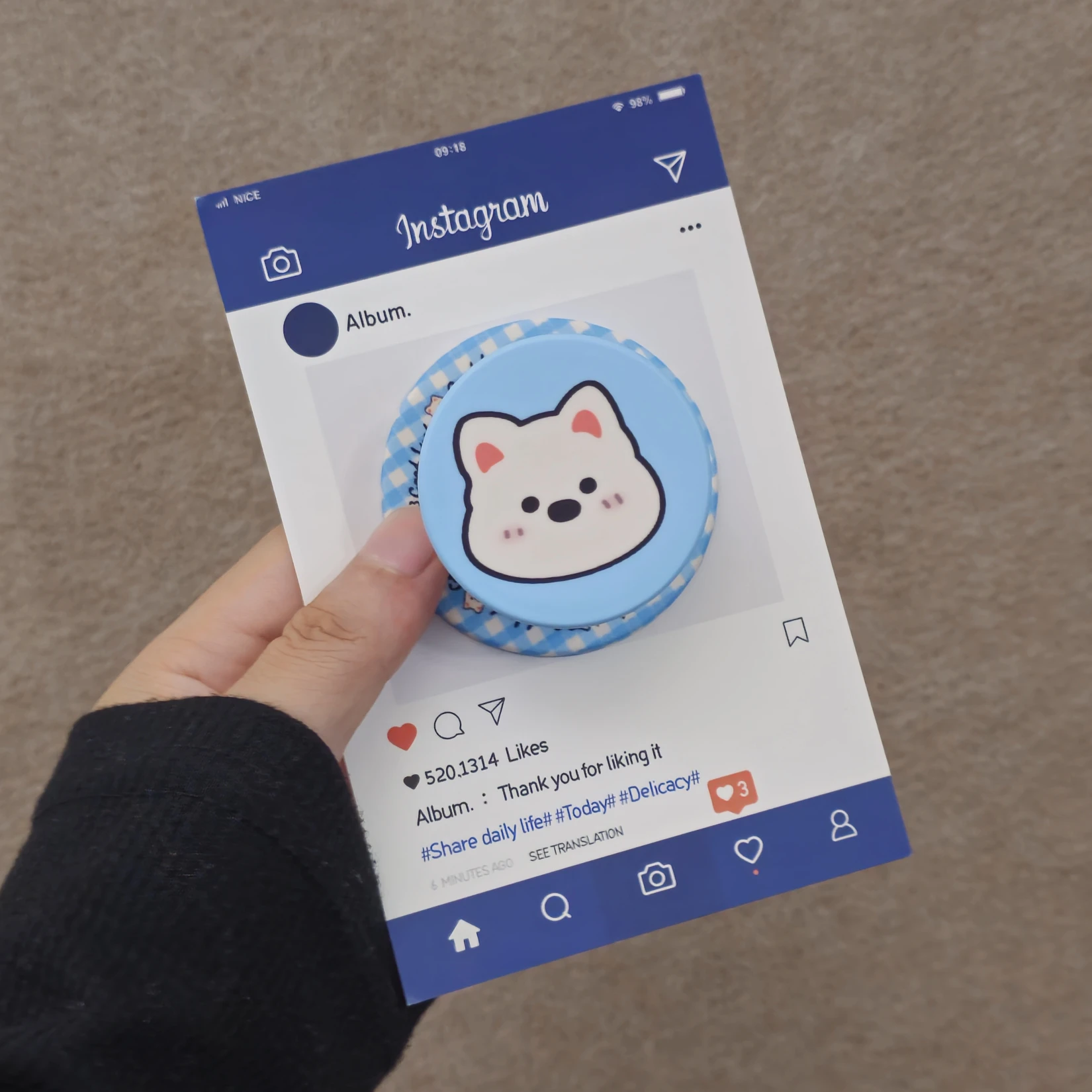 

Забавные ручки для мобильных телефонов Magsafe с собакой, съемный магнитный держатель-подставка для смартфона для iphone, аксессуары для планшетов, браслет