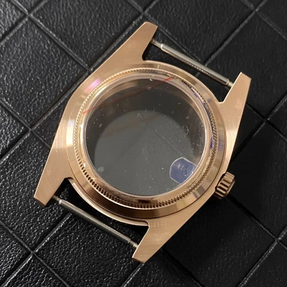 36/39mm Rose Gold Sapphire Glass Oyster Perpetual Date--just NH35/36 Case Watch Accessories Watchmods