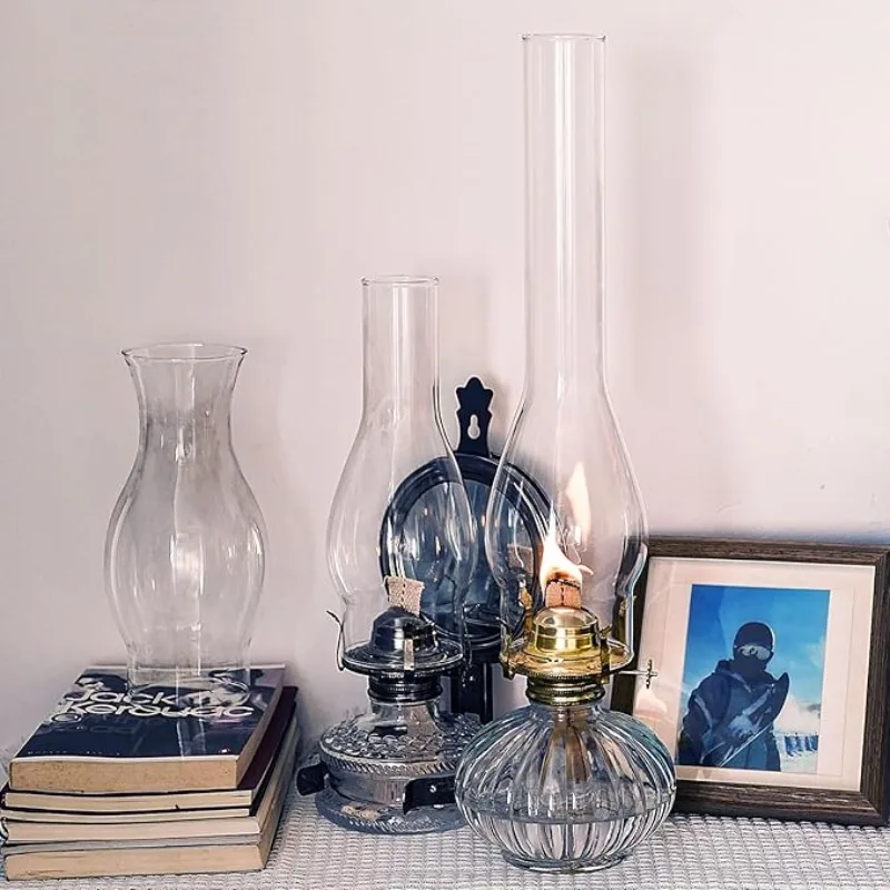 

Очень высокий стеклянный колпак для масляной лампы (3 дюйма основание, 13,4 дюйма высота), прозрачное стекло, замена колпаков и плафонов для керосиновых ламп-уренов.