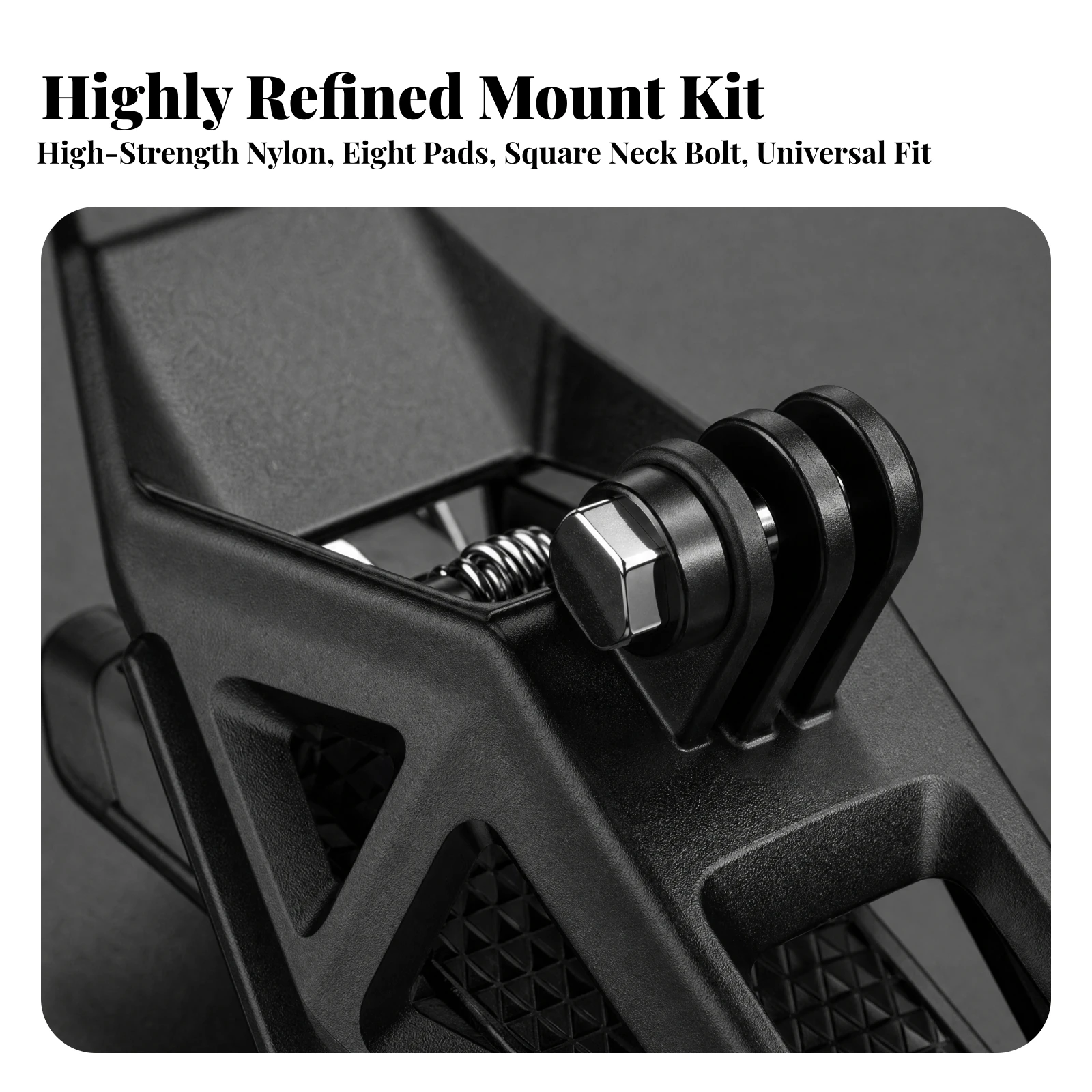 Motorcycle Helmet Chin Mount Handsunrestricted Action Camera Chin Mount Anti-Slip Compact for Motorcyclists, Outdoor Recording