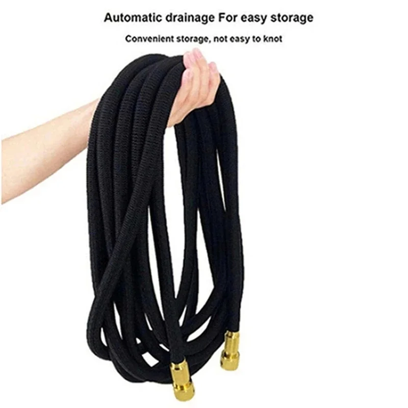 High Pressure Garden Water Hose 2.5-30 Meters Expandable Flexible Stripes Pipes for Garden Farm Irrigation Car Wash PVC Reel Gun