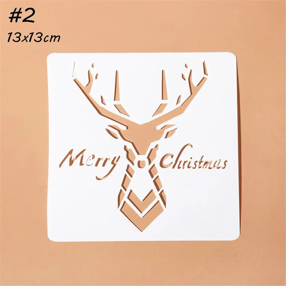 Hot Stamp Album Decorative DIY Craft Merry Christmas Layering Stencils Scrapbooking PaintingTemplate