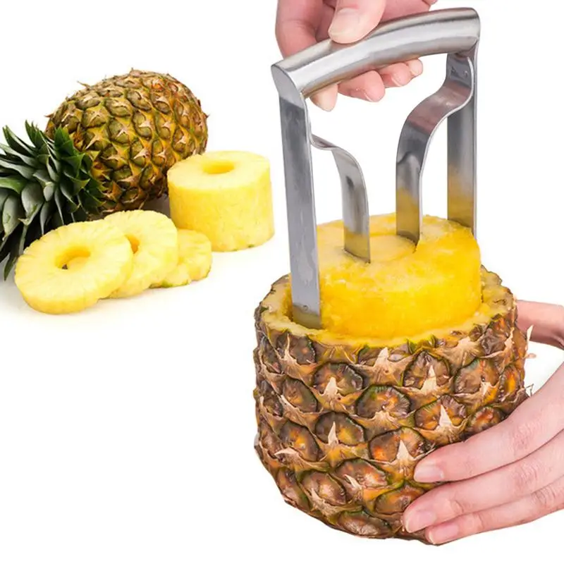 Machine à Éplucher les Ananas en Acier Inoxydable, Éplucheur, Coupe-Ananas, Trancheuse, Carottier, Facile à Petites Tensions, Outil de Cuisine pour la Maison