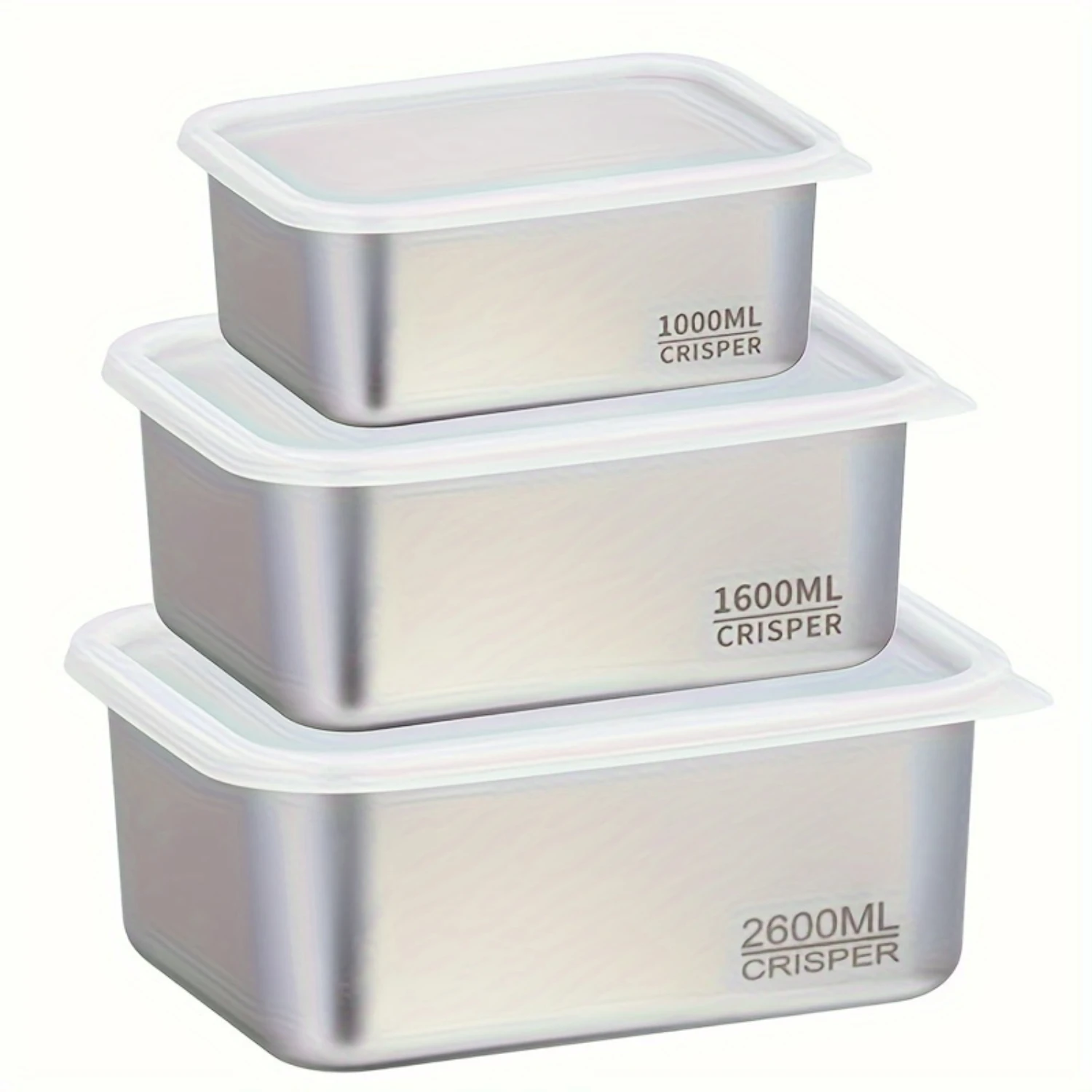 

Stackable Stainless Steel Food Container Set for Office - Reusable Meal Prep Containers with Lid, Outdoor Carry Box Meal prep