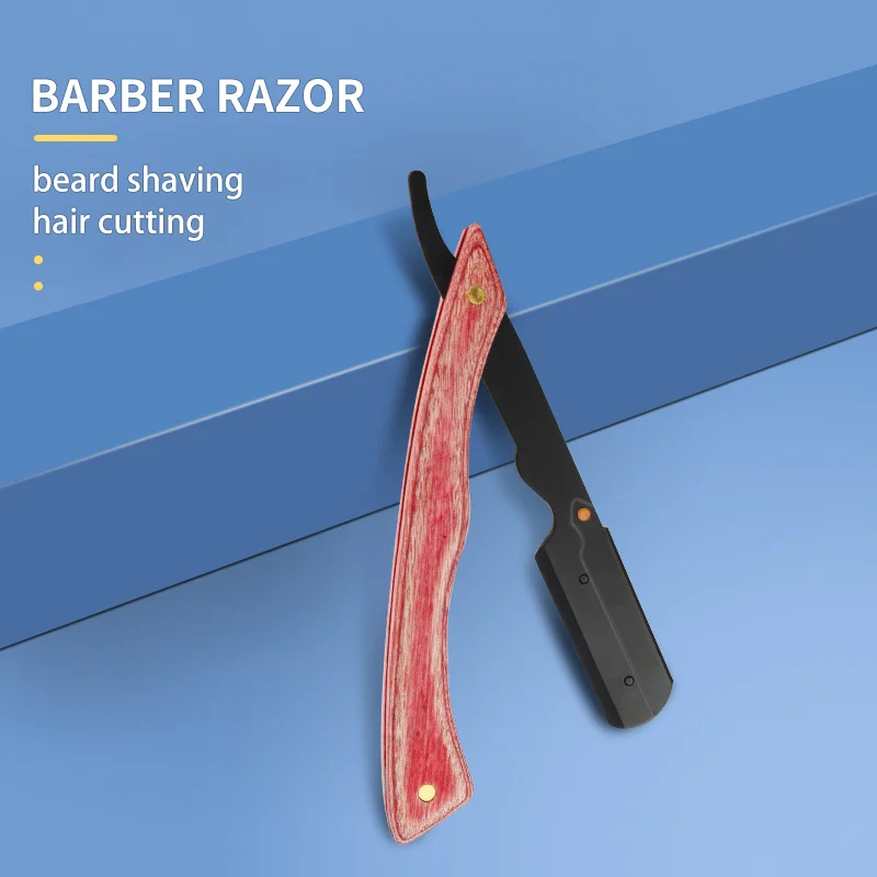 Tech Wood Handle Portable Folding Manual Razor Traditional Wet Shaving Safety Razor High Quality Shaving Tools