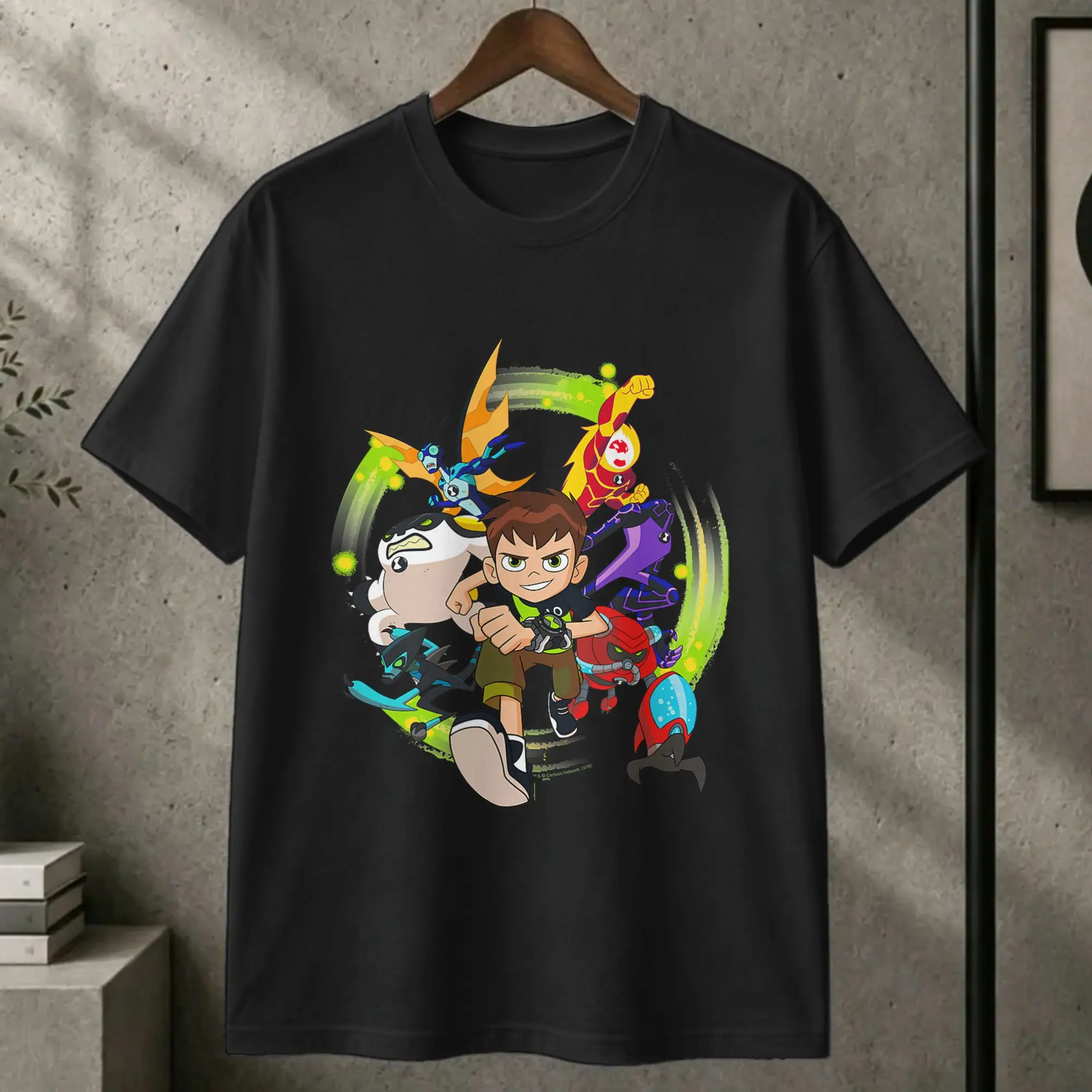 Ben 10 Hero Charge T Shirt  Harajuku T Shirts Short Sleeve Vintage Tops Summer Cotton 4XL 5XL 6XL Tees