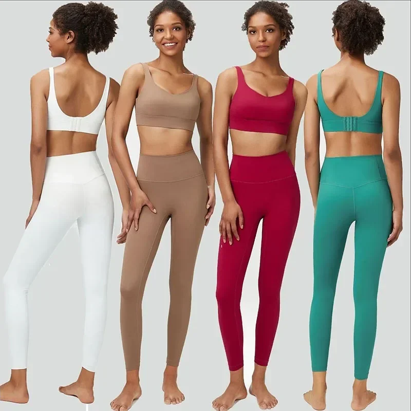 Yoga Sports Bra Women\'s Large Sports And Fitness Clothes Two Piece Set
