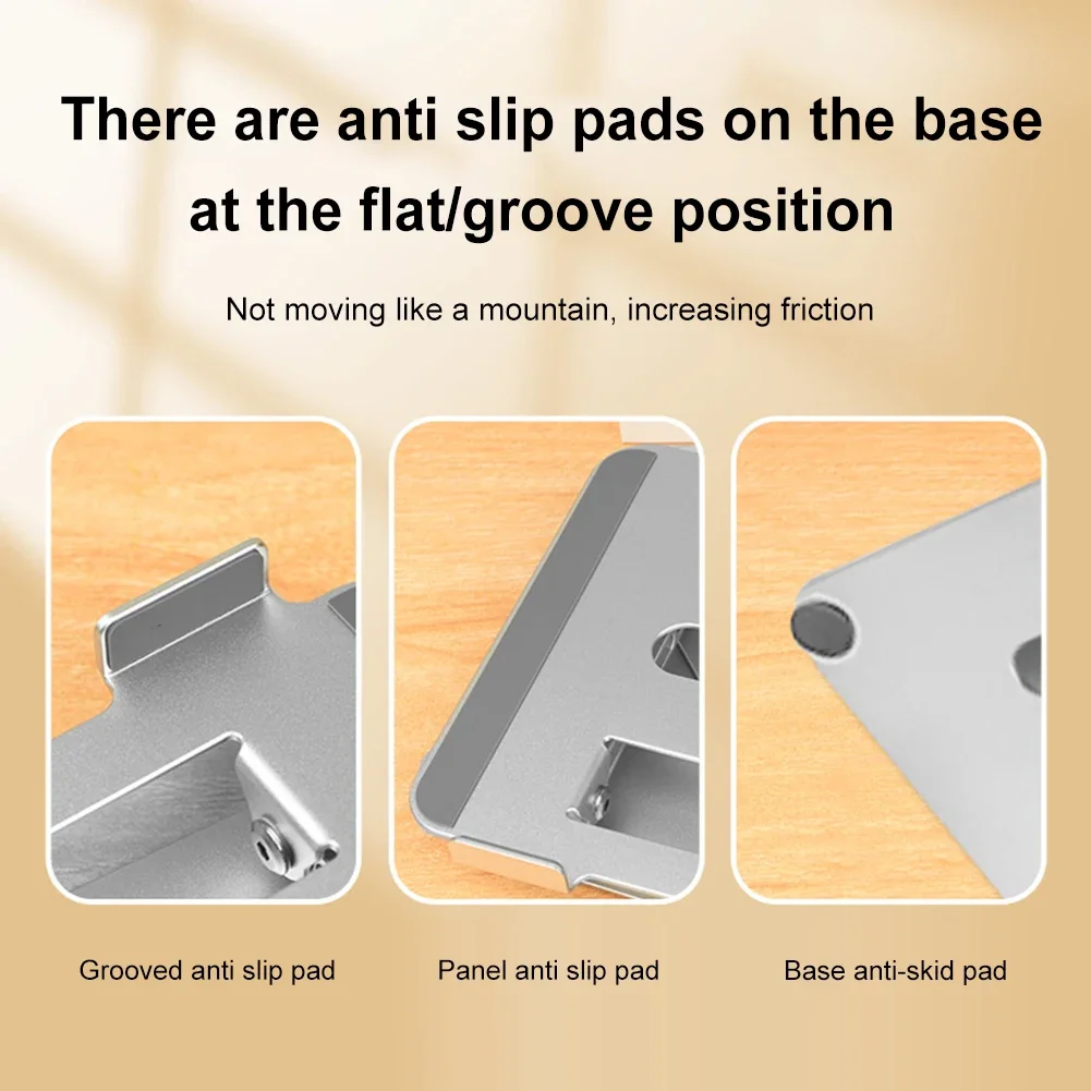 Tablet Stand 360° Rotation Foldable Bracket Hollowed Notebook Desktop Holder for iPad Phone Xiaomi Laptop Below 17 Inches