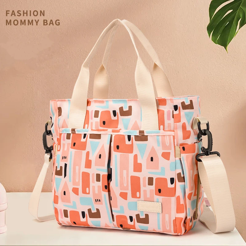 

Large Capacity Mummy Diaper Bag Durable Baby Nursing Handbag Portable Shoulder Durable Insulation Lunch Bags for Travel Picnic