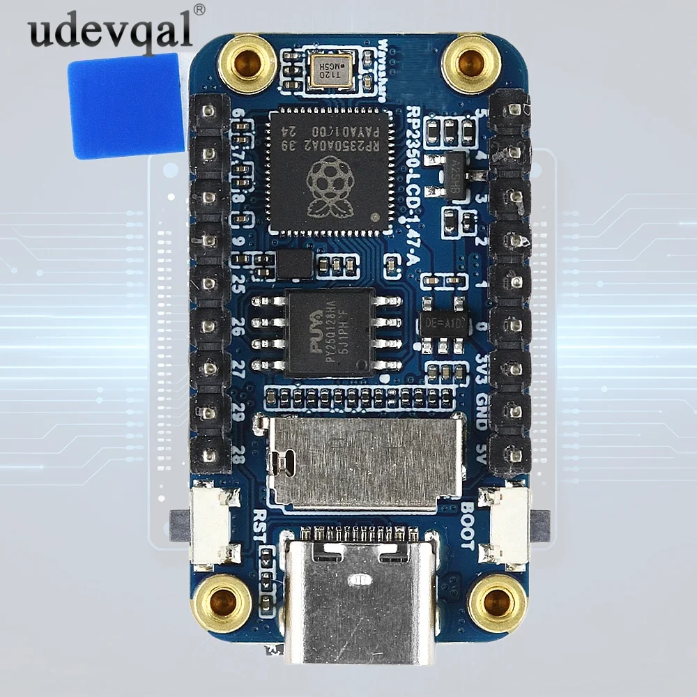 RP2350 1.47-inch LCD Display Module with 172x320 Resolution, Equipped with RGB Lights and an SD Card Slot for Raspberry Pi Pico