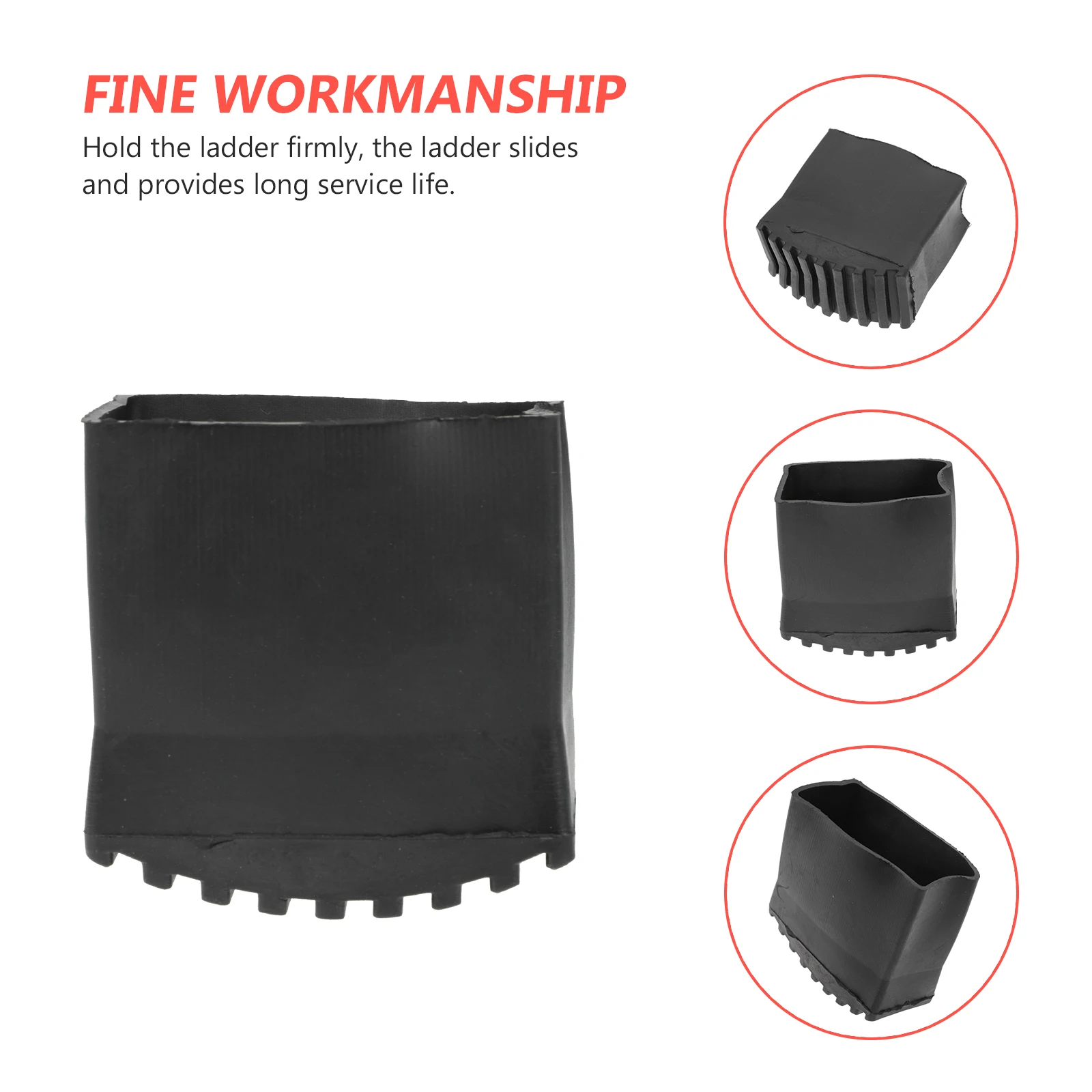 

2 pcs Non Feet Pads Durable Rubber Ladder Foot Pad Cover Step Mat Ladder Fittings Protective Construction Accessories