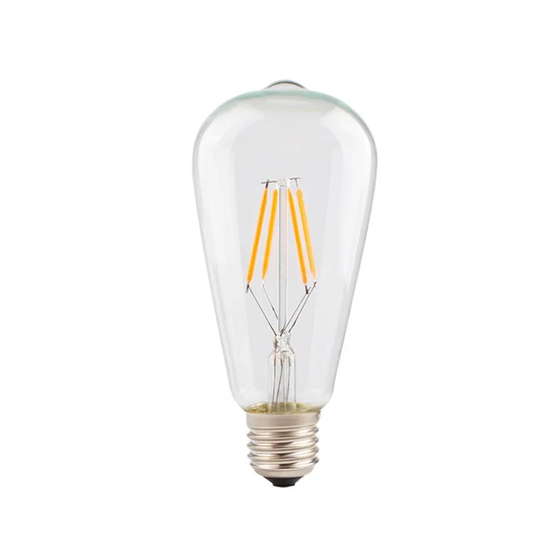 LED Edison Filament Bulbs Lights ST64 Dimmer E27 4W Dimmable 220V Red Green Yellow Warm White Pink 360 Degree Energy Lamps