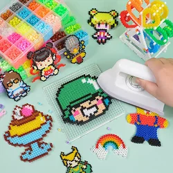 2.6mm 5mm Hama Beads Pearly for Kids Pegboard Template Board Circular Square Diy Puzzles High Quality Handmade Gift Toy