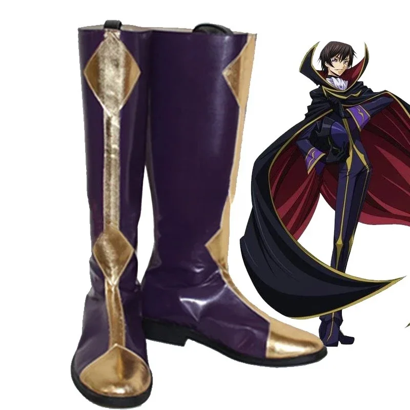 Disfraz de Anime Code Geass, disfraz Lelouch of the revoluse R2, cero trajes, peluca, zapatos, fiesta de Carnaval y Halloween