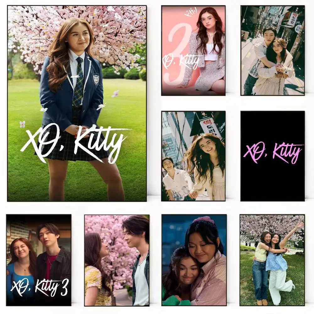 TV XO K-Kitty Poster Versatile HD Waterproof Wall Art Self-Adhesive Decor for Any Space Ideal Gift