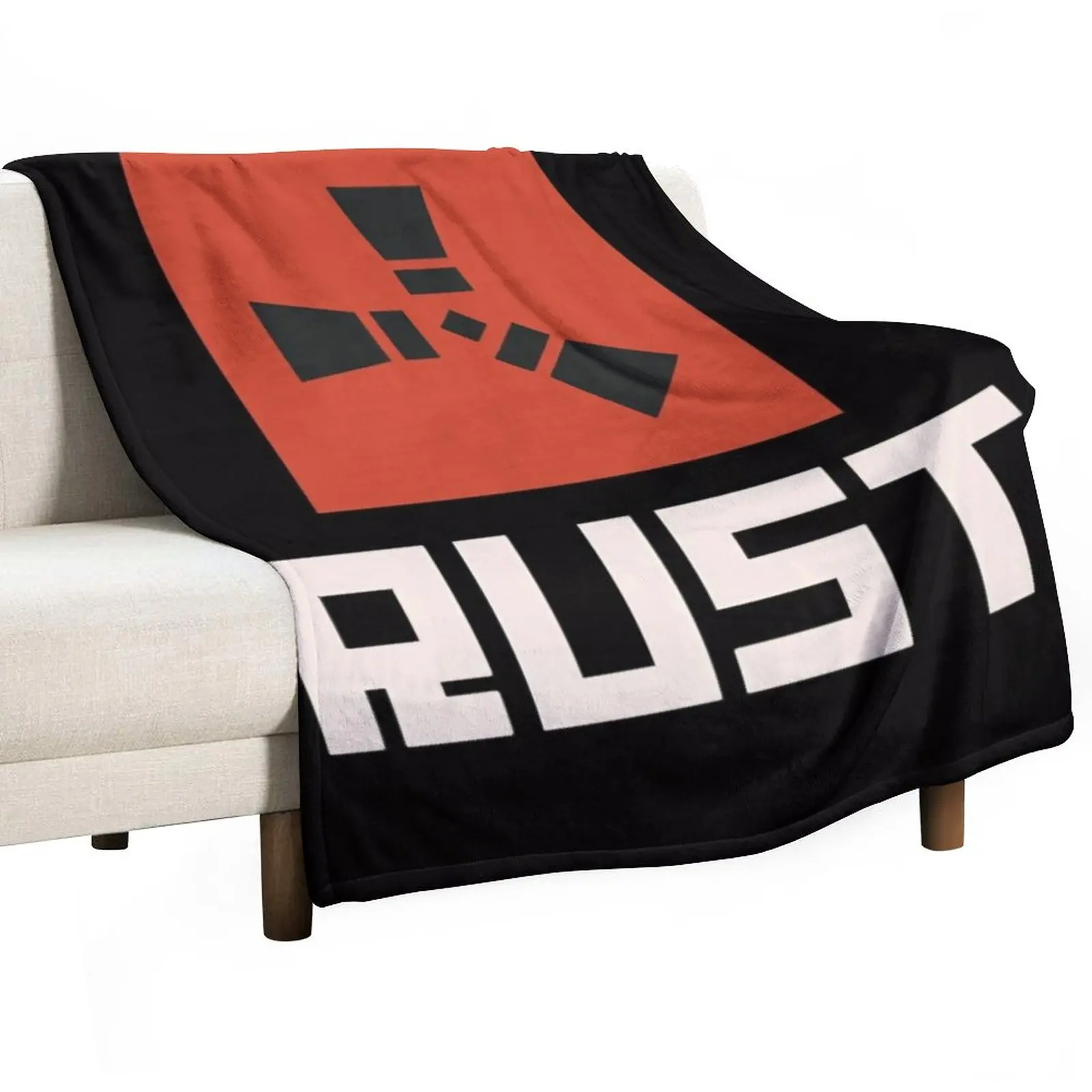 

RUST game Logo Throw Blanket valentine gift ideas Thin Blankets Heavy Blanket Weighted Blanket