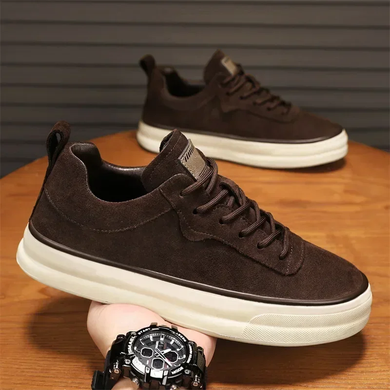 Fashion High-top Sneakers Men Autumn Comfort Casual Sports Shoes Outdoor Non Slip Wear-resistant Tennis Lace-up Running Shoes