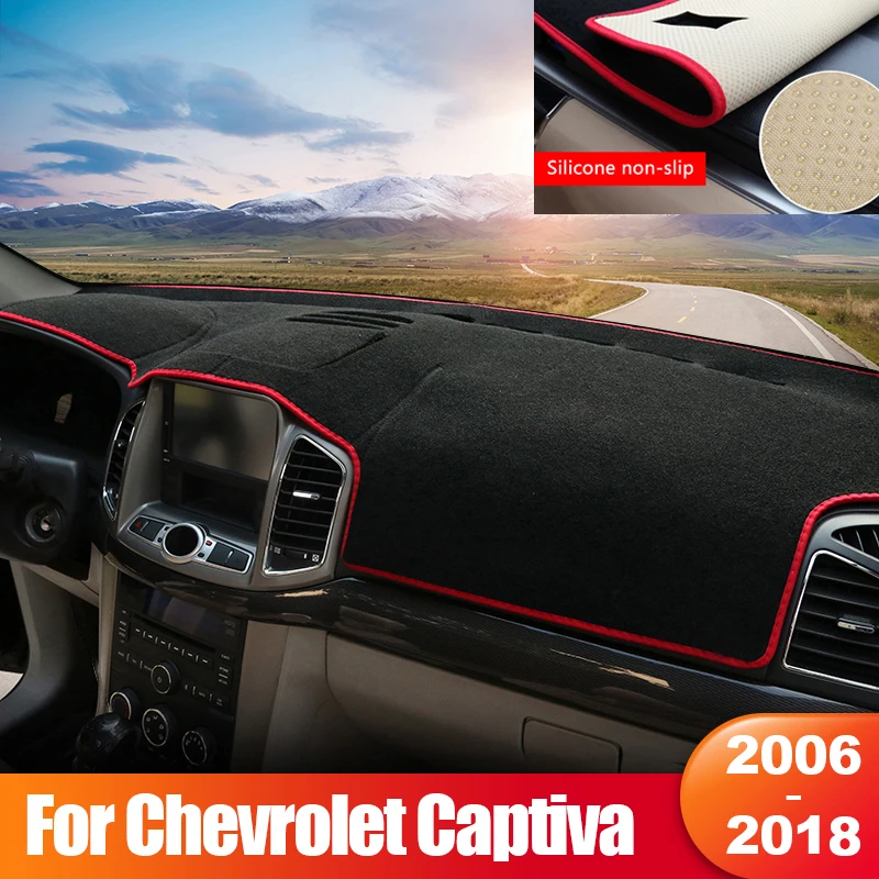 

For Chevrolet Captiva C100 C140 2006 2007 2008-2010 2011 2012 2013 2014 2015 2016 2017 2018 Car Dashboard Cover Accessories