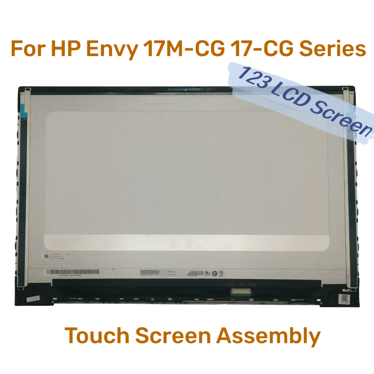 17.3‘’ Lcd For HP Envy 17M-CG 17-CG 17M-CG0013DX TPN-C146 LCD Display Touch Screen Assembly Replacement Frame FHD 4K