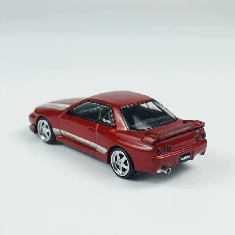 MINIGT متوفر في المخزون Nissan Skyline GTR R32 1:64 VeilSide Combat C-I Gem Red 987 Diecast مجموعة نماذج السيارة ألعاب