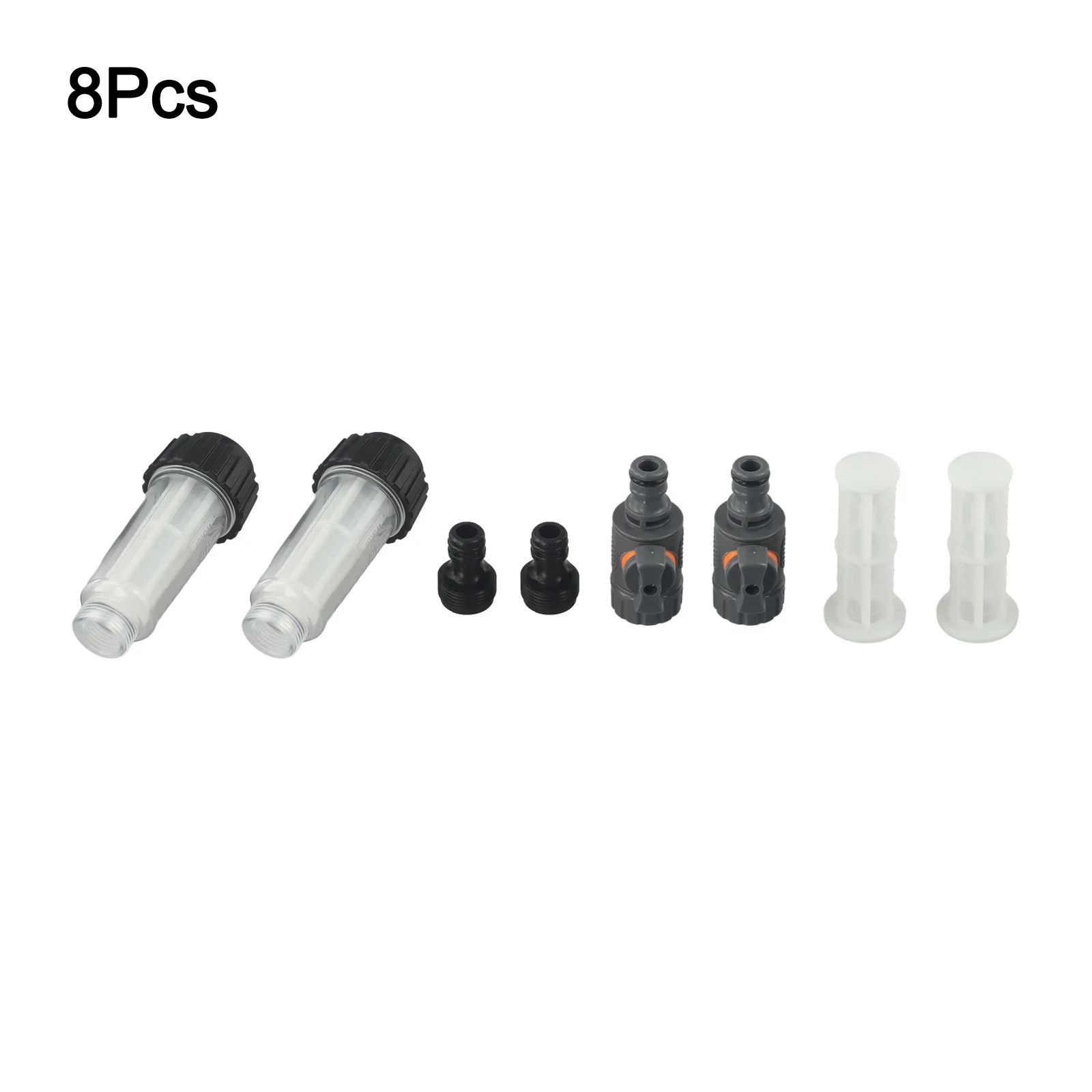 

2pcs Water Filters For Motorhome RV Boat Water Filter Equipment Replacement Filters With Regulating Valves Quick Adapter