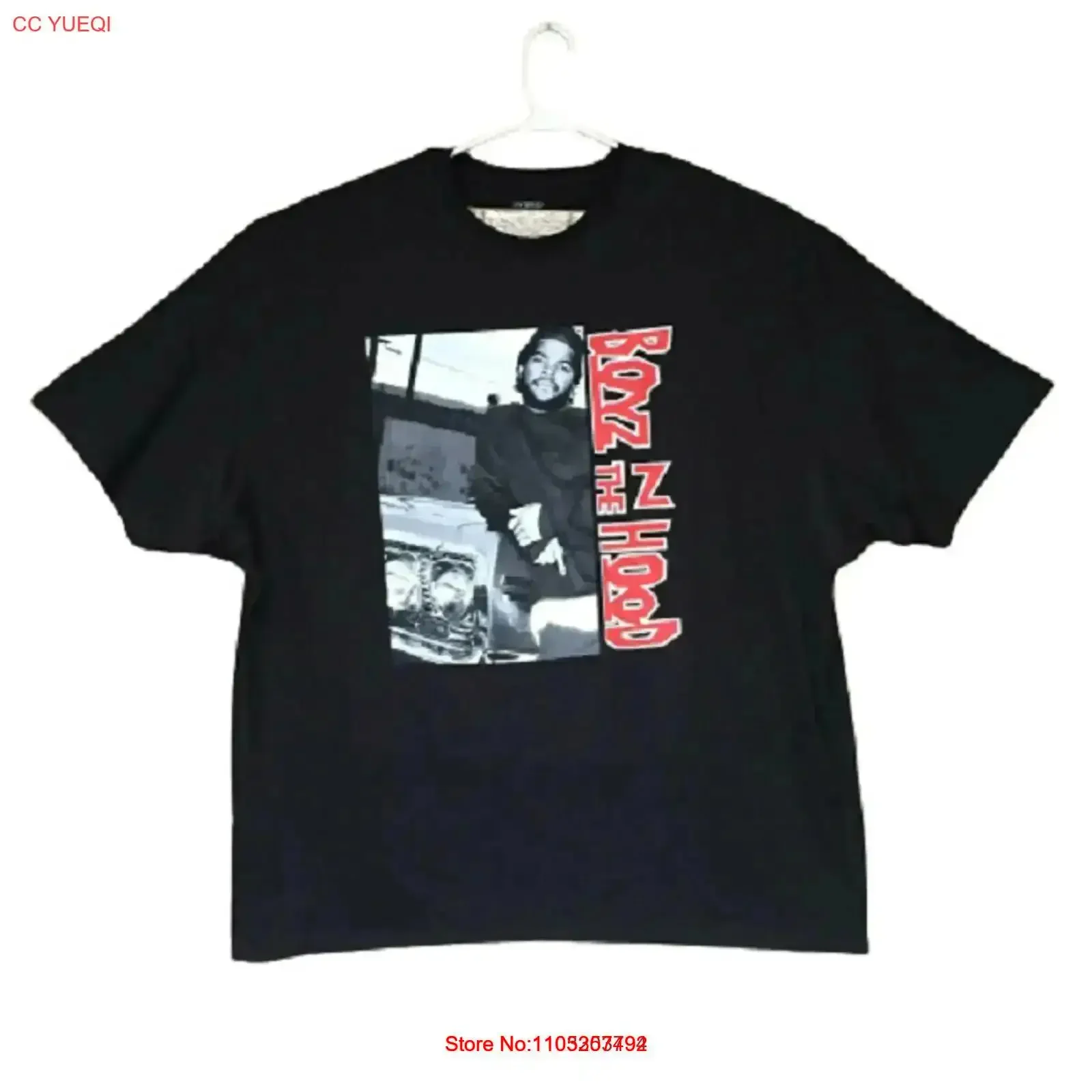 BOYZ N THE HOOD ICE CUBE BLACK T SHIRT RETRO THROWBACK MENS SIZE 2XL BRAND NEW vintage Washed Top For Everyday Wear Stretched