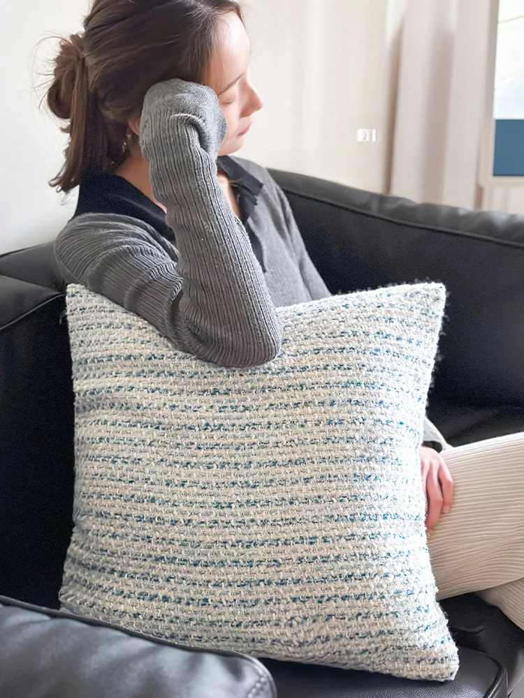 

Декоративная подушка Manin Du Light French Sle в клетку для дивана, спальни, мягкая, квадратная, для домашнего декора