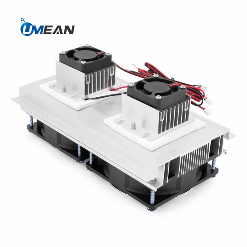 Hot 12v DIY Thermoelectric Peltier Refrigeration Kit Electronic Car Refrigerator Semiconductor Cooler Dual-Core Cooling System