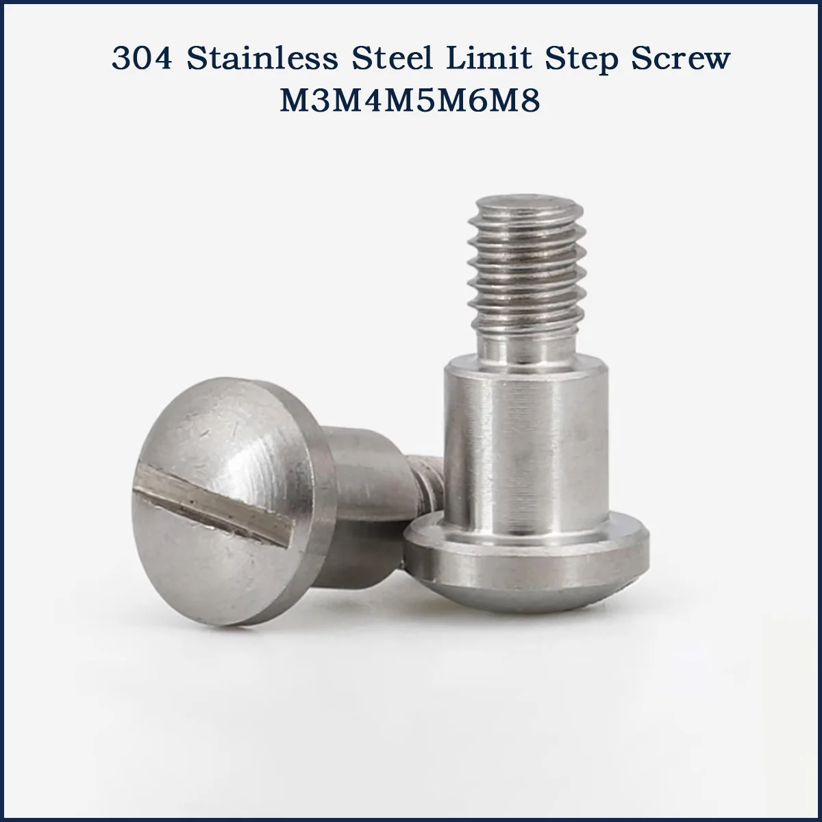 

304 Stainless Steel Spherical Slotted Shaft Screw/Shoulder Stepped Equal Height Bolt M3-M8