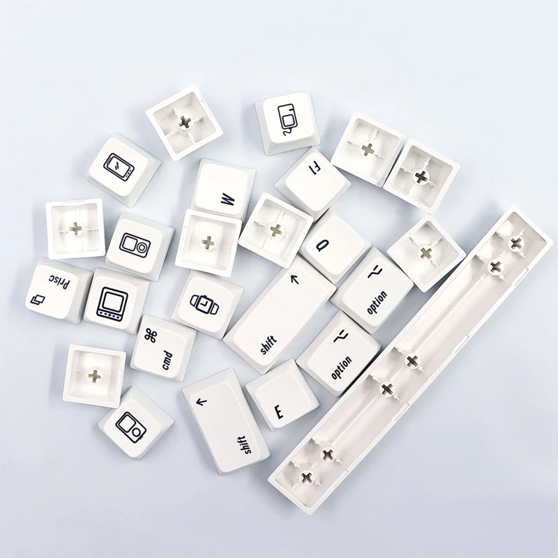 133 Keys MAC-style Keycap MDA PBT Keycap for 61/64/68/87/96/104 Keyboard Dye Sub Mechanical Japanese English for Key Dropship