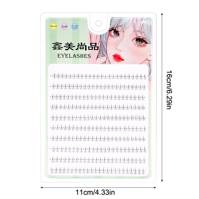 120Pcs Multi-styles Individual Lower Eyelash Natural Comic Eye Cluster Eyelash Extensions False Cluster Volume Eyelash