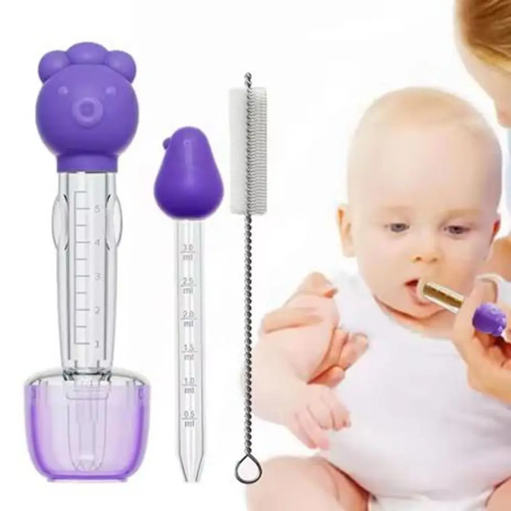 

Smart Dispenser Cartoon Shape Baby Medicine Feeder Cute Soft Baby Liquid Feeder Anti Choking Safety Baby Water Dispenser Toddler