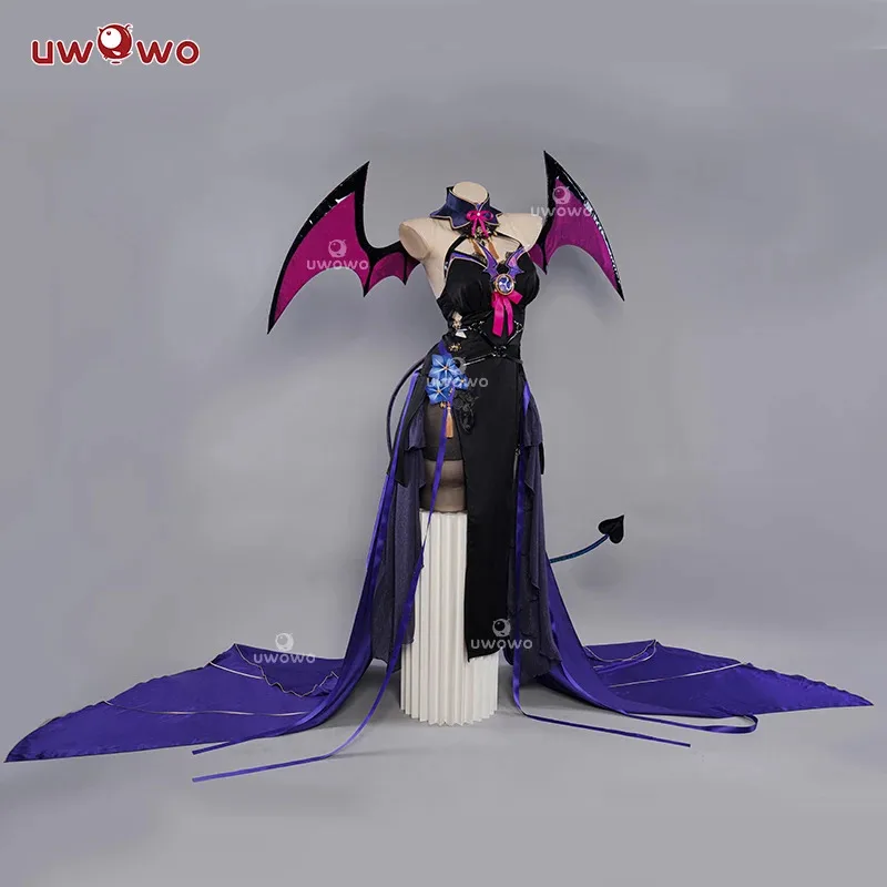 

CyIN STOCK UWOWO Succubus Raiden Shogun Cosplay Costume Genshin Impact Fanart Ei/Baal Devil Cosplay Suit Outfit Halloween Costum
