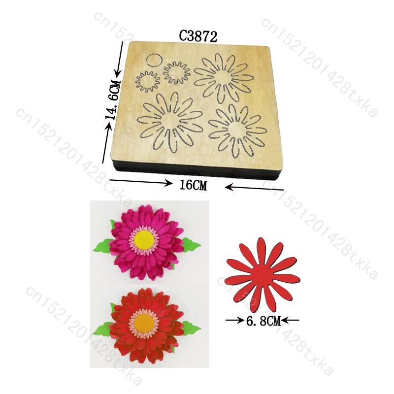 

New Wedding Flower Bow Wooden die Scrapbooking Cutting Dies C3872