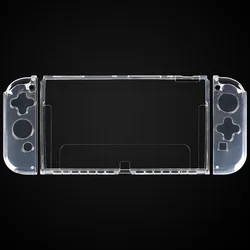Transparent TPU Soft Case Joycon Protective Shell Cover for Nintendo Switch Oled Console NS Joy-con Crystal Back Full Protector