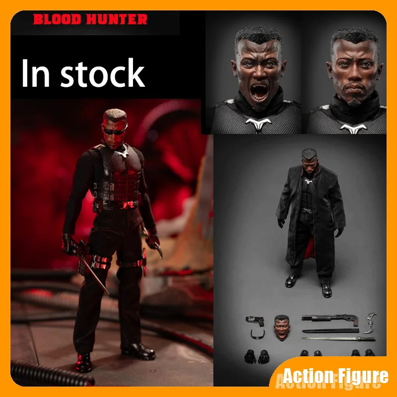 

In Stock 1/12 Sawtooth Toys Action Figure Model Blood Hunter Soldier Double-Headed Carving Scale Collection New Collect Gift Toy