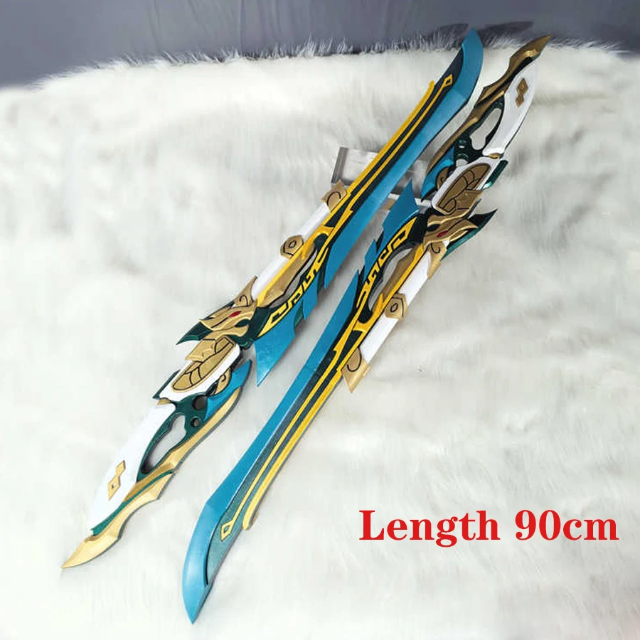 Feixiao Cosplay Dual Blades Weapon Props Game Honkai: Star Rail Halloween Party Carnival Outfits Accessories High-quality Props