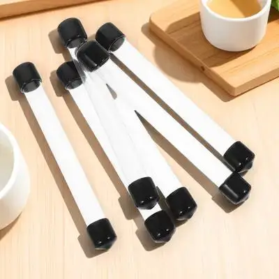 

6Pcs Agarwood Incense Round Storage Tubes Transparent Plastic Tubes with Lids Portable Clear Storage Containers for Home Use