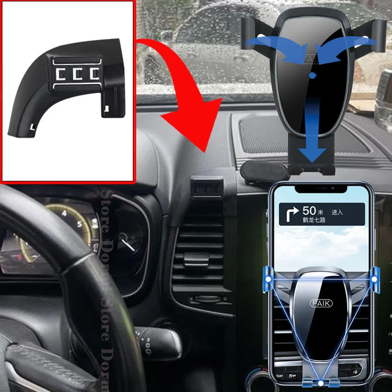 Soporte de teléfono móvil para coche, accesorio para Renault Koleos, Samsung QM6, HC 2017 ~ 2023