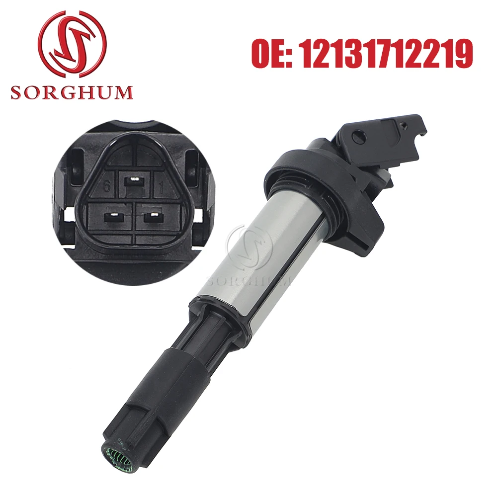 SORGHUM Ignition coil 12131712219 for fits BMW E46 316i 318i 320i 325xi 328i 330xi E90 2002 2003 2004 2005 - 2008 For BMW Coil