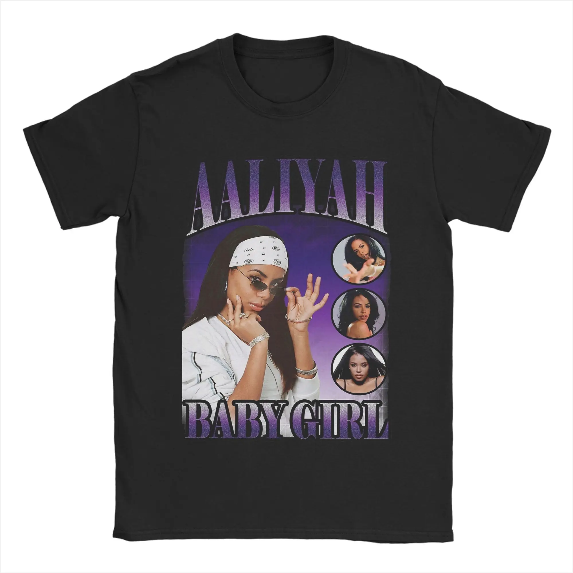 

Casual Aaliyahs Baby Girl Purple Bootleg T-Shirts for Men 100% Cotton T Shirts Short Sleeve Tee Shirt Plus Size Clothes