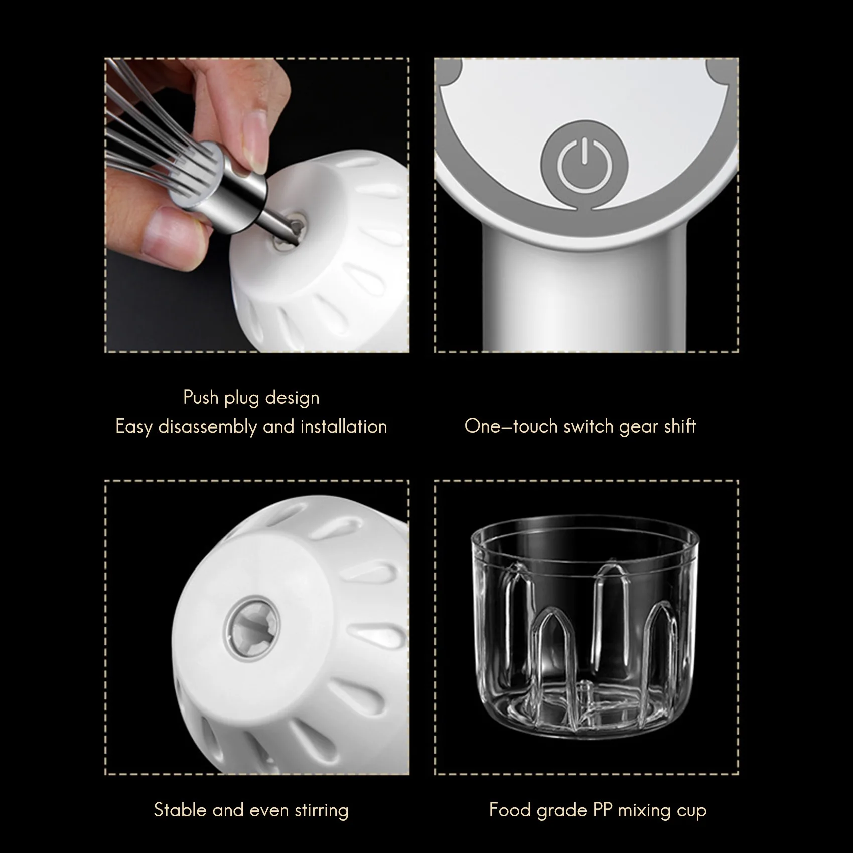 3In1 Electric Blender Wireless Food Cream Mixer USB Electric Egg Beater Handheld Garlic Chopper Meat Grinder Pink