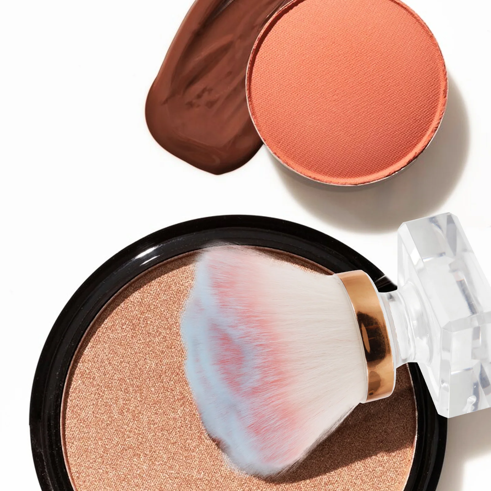 

Nail Cleaning Brush Small Size Travel Friendly Powder Brush for Manicure Makeup Fingernails Scrubbing Nail Art