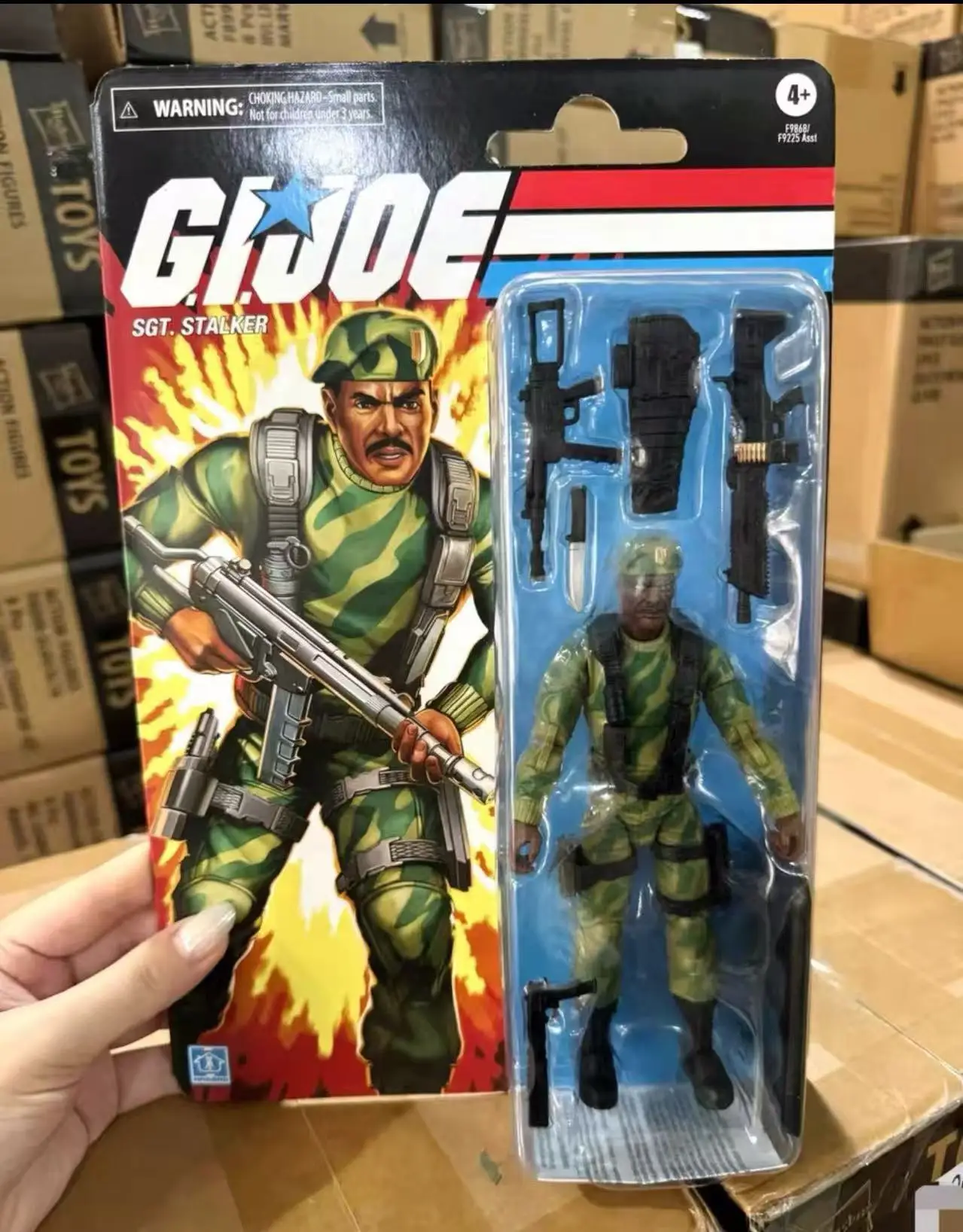 

Hasbro Special Forces GIJOE Retro Card Stalker 6-inch Movable Doll