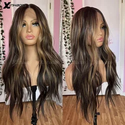 Glueless Silk Top 2/27 Colored 13x4 Body Wave Human Hair Lace Front Wig Brazilian Remy Highlight 360 Lace Frontal Wigs For Women