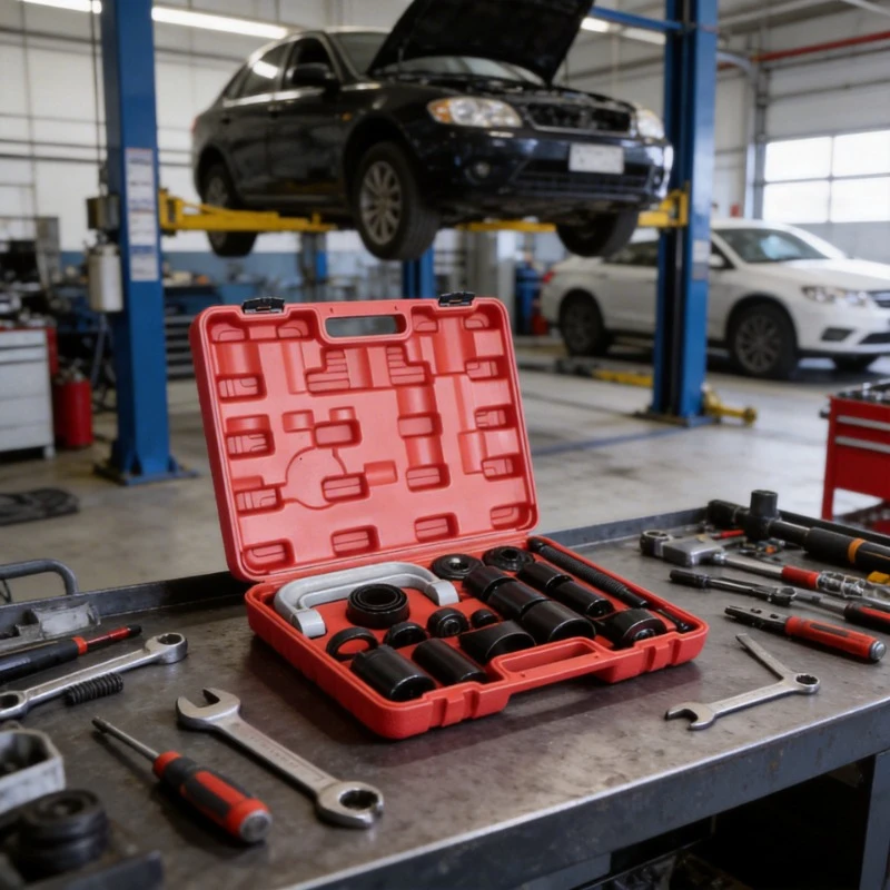 

21 Pcs Ball Joint Press Kit Carbon Steel Auto Repair Remover Installer Adapter Tools Garage Automobile